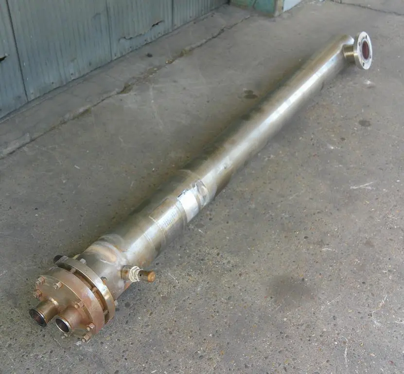 SPC9362  Heat Exchanger 35 sq.ft. Statco shell and tube heat exchanger, 150 psi shell, 150 psi internal, Stainless Steel