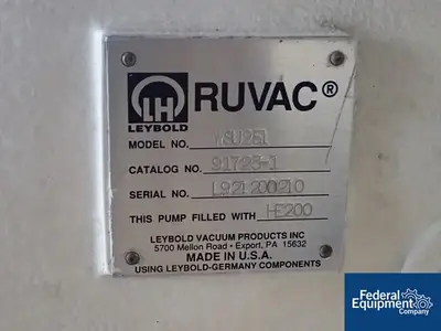 USED Leybold Leybold Vacuum Pump, Model D60AC, 2 HP