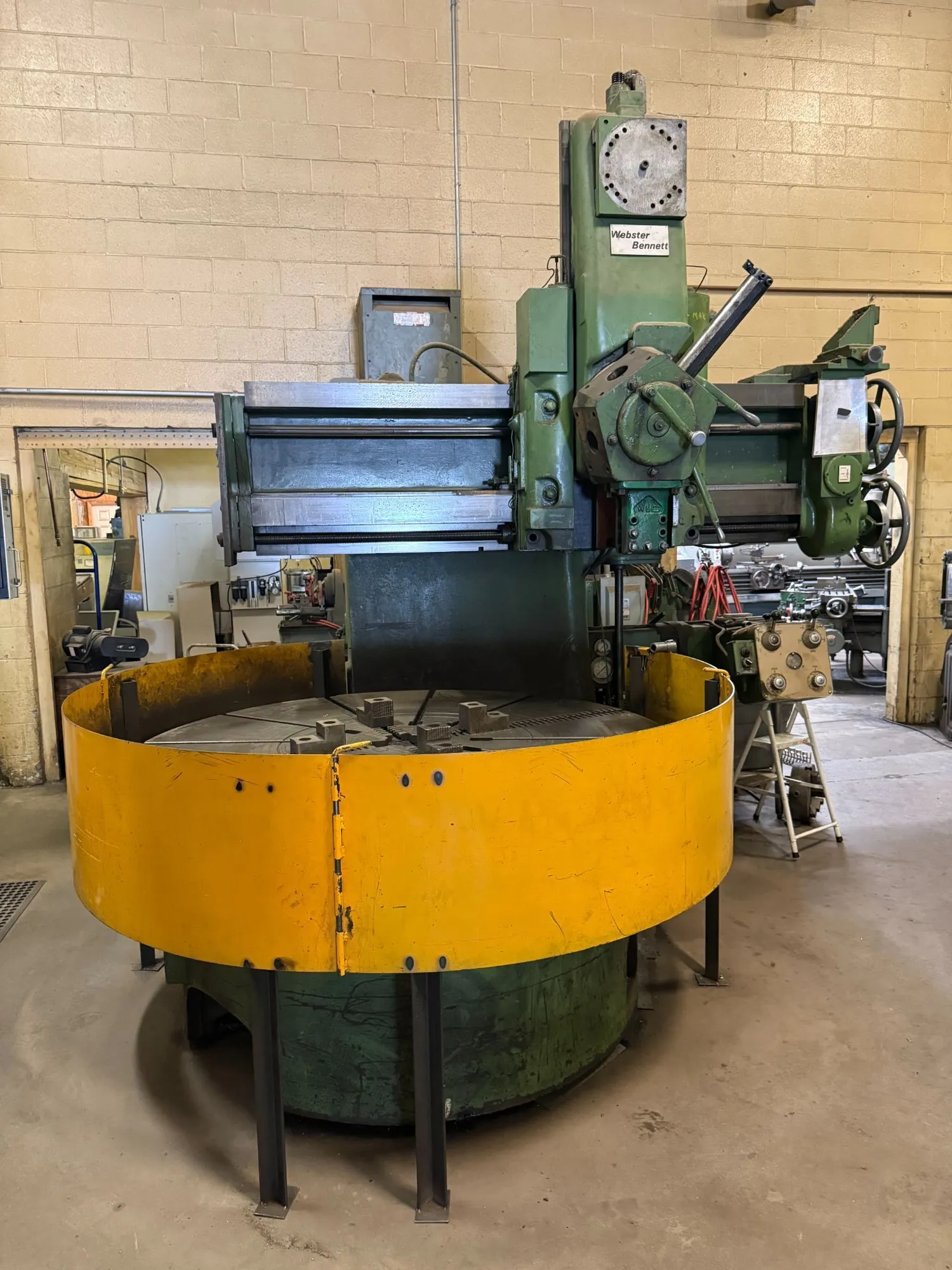 Used 1970 WEBSTER & BENNETT 72 Vertical Boring Mills (incld VTL) Ohio US | T.R. Wigglesworth Machinery Co. #1251270
