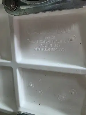 Used Cambro Cambro® Mobile Ingredient Bin W/ Lid, 29-1/2"L x 13"W x 28"H, White - BB Food Storage & Transportation Illinois US | Falcon Restaurant Supply #1373558