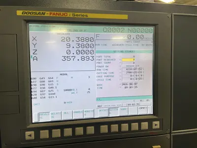 Used 2013 DOOSAN DNM400-II Vertical Machining Centers Illinois US | Machinery Marketing International #1352544
