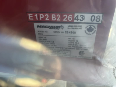 Used MAGNUM 4000 SERIES GOLD Pressure Washers Michigan US | Miedema Asset Management Group #1577958