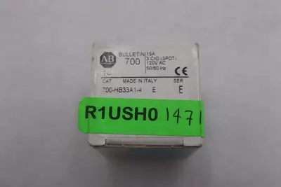 AB ALLEN BRADLEY 700-HB33A1-4 Series E Relay 120 VAC NEW OPEN BOX STOCK K-3247