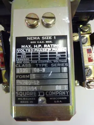 USED SQUARE D 8536-C03