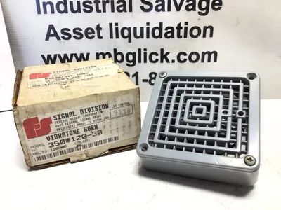 NEW FEDERAL SIGNAL 350-120-30 VIBRATONE HORN 120VAC GRAY
