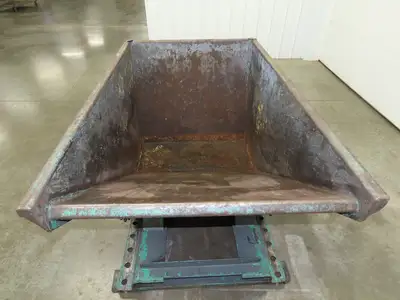 Wright Self Dumping Hopper 1 Yd Capacity 4000lb 7 Gauge Steel