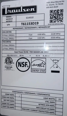 1-0598 Traulsen G14310 Hot Food Warmer Holding Cabinet