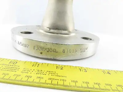 2-1/2" to 1-1/2"x 8-1/2" 304 Stainless Steel Flanged Reducing Coupling Connector