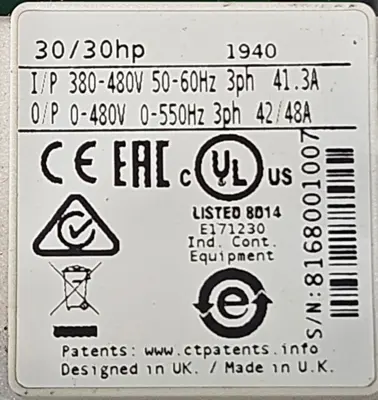 Emerson M701-064 00420 A Servo Motor Drive (BIN1.5.3)