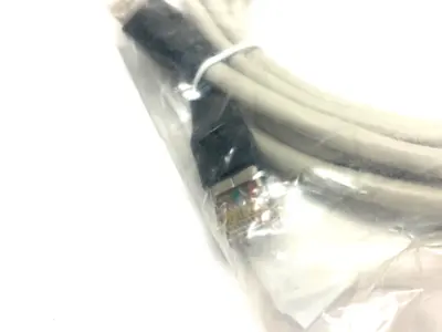 NEW L-COM CAT5E SHIELDED ETHERNET CABLE ASSEMBLY DOUBLE ENDED