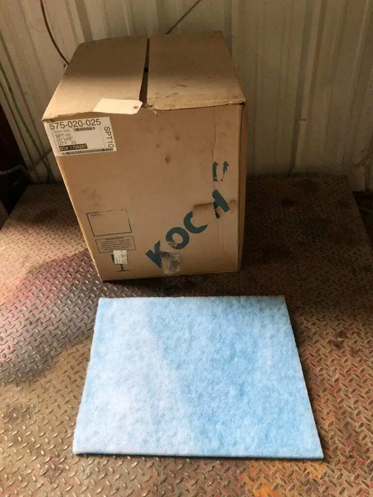 Koch 575-020-025 Polyester Air Filter Pad 20″ X 25″ SPT10 -NIB of 21