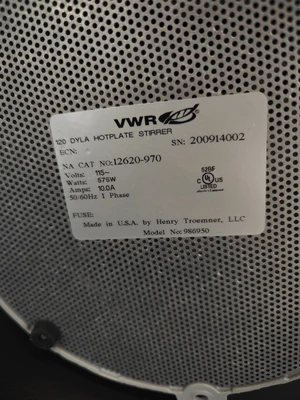 Used VWR 12620-970 Temperature Control and Mixing Instruments Missouri US | BioLabTek #1266723