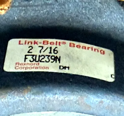 NEW REXNORD LINK-BELT F3U239N 4-BOLT FLANGE BLOCK BEARING 2-7/16" BORE