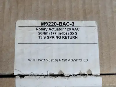 Used JOHNSON CONTROLS M9220-BAC-3 Electric Motor Driven Actuators British Columbia CA | Lenmark #255318