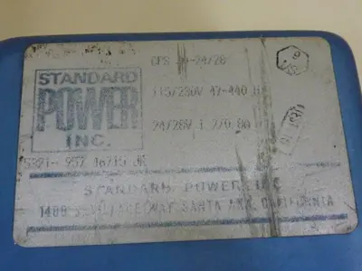 USED STANDARD POWER INC CPS 30-24/28