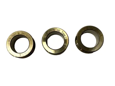 USED LMT FETTE THREAD ROLLING DIE HEAD INSERTS M8-10X1 1K HS TYPE 1, LOT OF 3