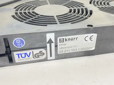 Used Knurr 3-Fan Cooling Module 230VAC 1U 19" Electronic Component Fans Michigan US | Maverick Industrial Sales #1389658