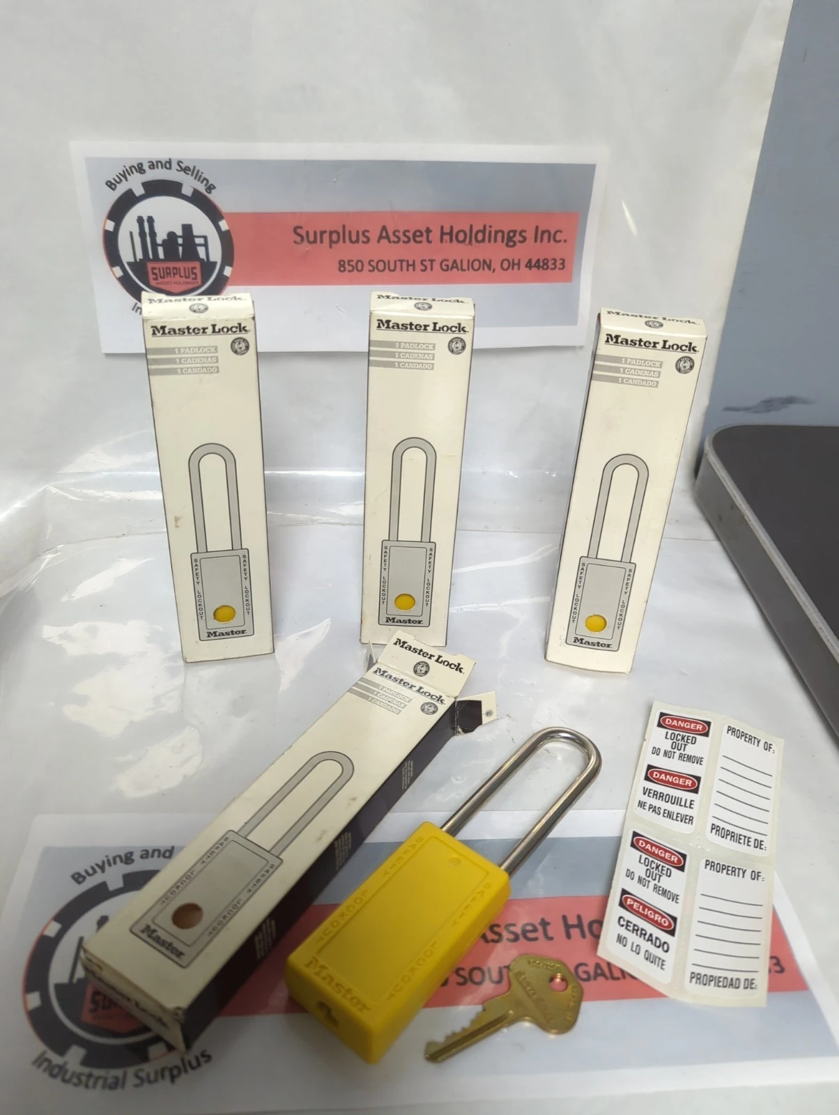 New | in-Stock MASTER LOCK 411LTYLW Safety Products (Other) Ohio US | Surplus Asset Holdings #1508181