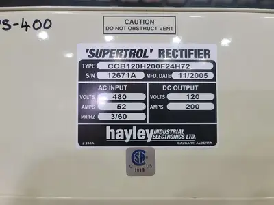USED 2005 HAYLEY CCB120H200F24H72