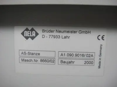 2000 Heidelberg Plate Punch 2000