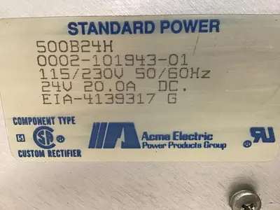 USED ACME ELECTRIC 500B24H