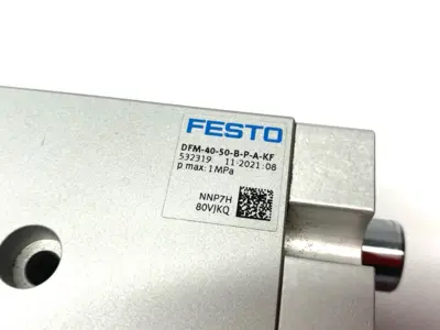 USED FESTO GUIDED DRIVE CYLINDER 40MM BORE 50MM STROKE
