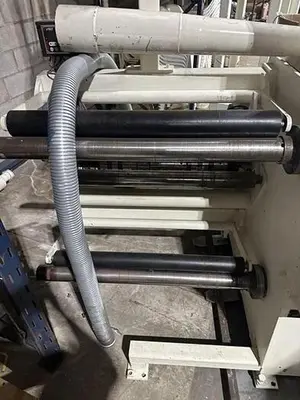 30” VOORWOOD DUPLEX MODEL 30-24 SLITTER REWINDER WITH TRIM BLOWER