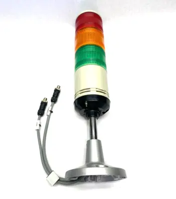 USED SCHNEIDER ELECTRIC HARMONY MONOLITHIC TOWER LIGHT, AUDIBLE, RED ORANGE GREEN