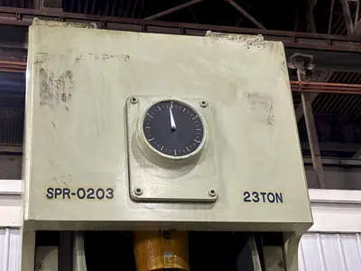 220 TON AIDA MODEL #NC1-200(2) GAP FRAME PRESS, WITH 9.84" STROKE: STOCK #22201