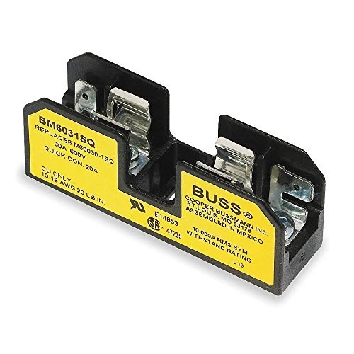 Cooper Bussmann BM6031SQ Buss Fuse Block 30A 600V Fuse Holder 1 Pole 10?Ã¢?ÃÃ¶38mm [New]