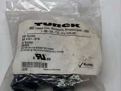 New | in-Stock Turck BS 4151-0/16,U6424 Electrical Fittings Michigan US | Maverick Industrial Sales #1468033