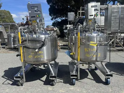 Tank, 65 Gallon (250 Liters), Inconel, Jacketed, Agitated #5991198