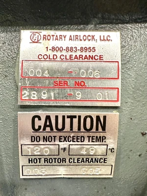 Used _UNKNOWN_ _UNKNOWN_ Rotary Airlock Feeder West Virginia US | Cooper Industries #1409639