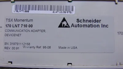 Square D TSX Momentum Devicenet Comm Adapter Module 170 LNT 710 00 Used