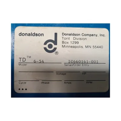 Used DONALDSON COMPANY, INC. TD 6-54 Dust Collectors West Virginia US | JM Industrial #1343477