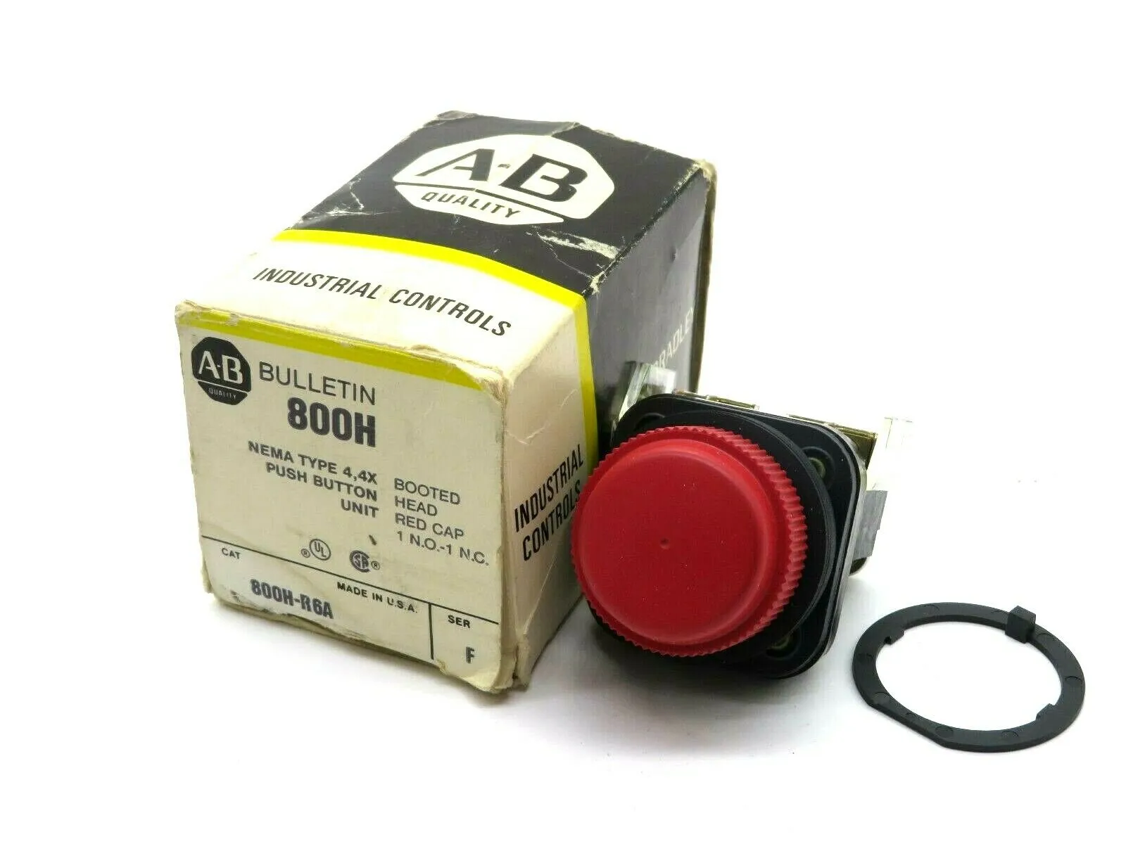 NEW ALLEN BRADLEY 800H-R6A PUSH BUTTON SERIES F 800HR6A