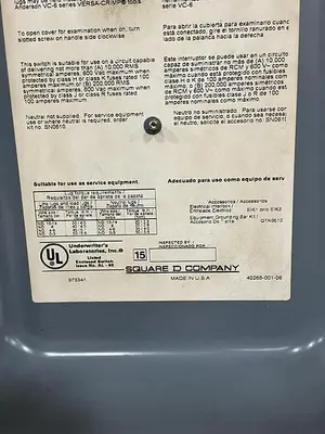 USED SQUARE D HU363