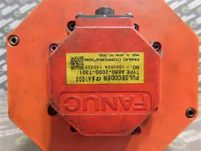 7kW Fanuc A06B-0253-B100 αiF 30/4000 Servo Motor Damaged Connector Threads Used