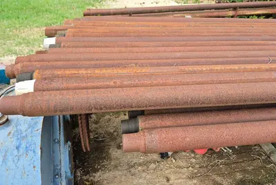 Used AFTERMARKET T3 / TH60 STYLE DRILL PIPE   20' X 4-1/2" OD X 2-7/8" IF Construction Equipment Parts Pennsylvania US | East West Machinery & Drilling #1418137
