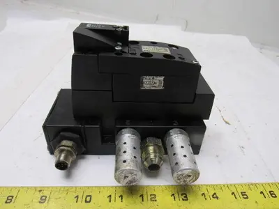 Rexroth Mecman 262-170-101-0 Pneumatic Valve W/262-108-110-0  Base 24VDC Coil