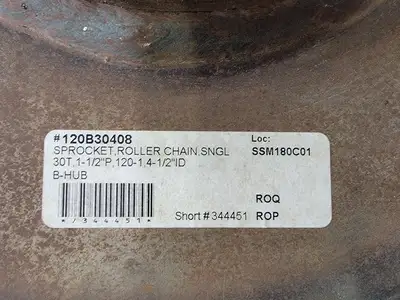 Roller Chain Sprocket No. 120B30408