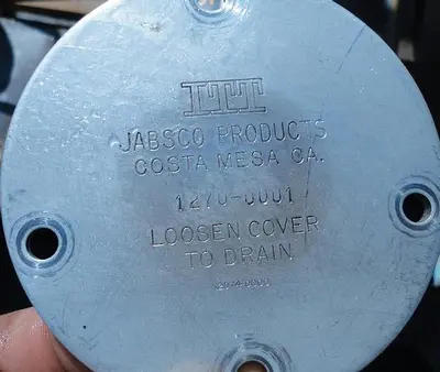 Pump, Positive, Jabsco, Mdl 12701-0001, S/st, 1 HP, 1" #S739594