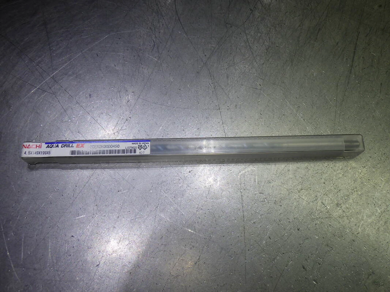 Nachi 4.5mm Coolant Thru 30xD Carbide Drill 5mm Shank AQDEXOH30D0450 (LOC1318D)