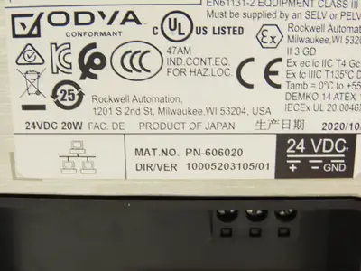 Allen Bradley 2711P-T10C21D8S PanelView Plus 7 HMI 10.4" Touch Screen Series C