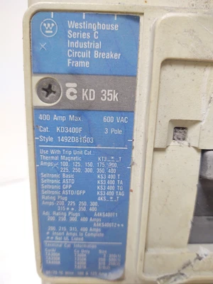 USED Westinghouse KD3400F