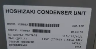 USED Hoshizaki NUMBER: