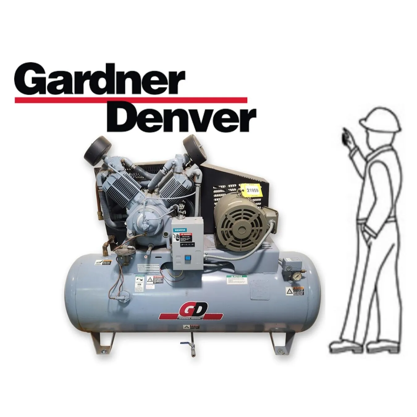 Used GARDNER DENVER R30 10HP SIMPLEX Air Compressors (Misc) West Virginia US | JM Industrial #1511114
