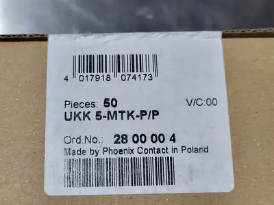 NEW PHOENIX CONTACT UKK 5-MTK-P/P