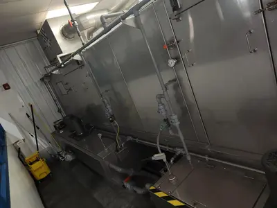 USED 2013 SYSTEM TECHNOLOGIES 2-STAGE INLINE PARTS WASHER