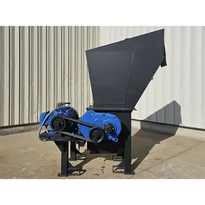 Used 40HP Single Roll Industrial Shredder - 18" Dia. X 16.5"W